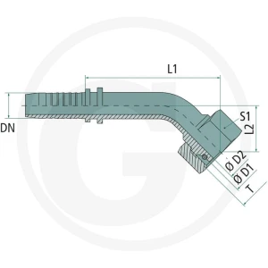 PN 16 DKOL 18 L 45° VA 60903036