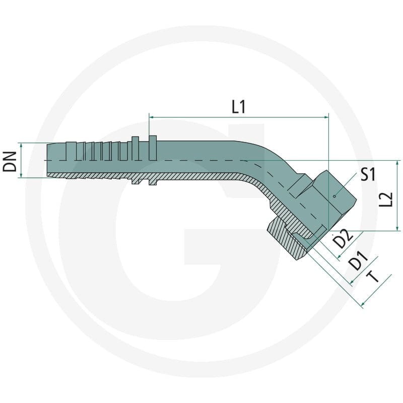 PN 16 DKL 18 L 45° VA 60903110 - Sklep PoltechParts