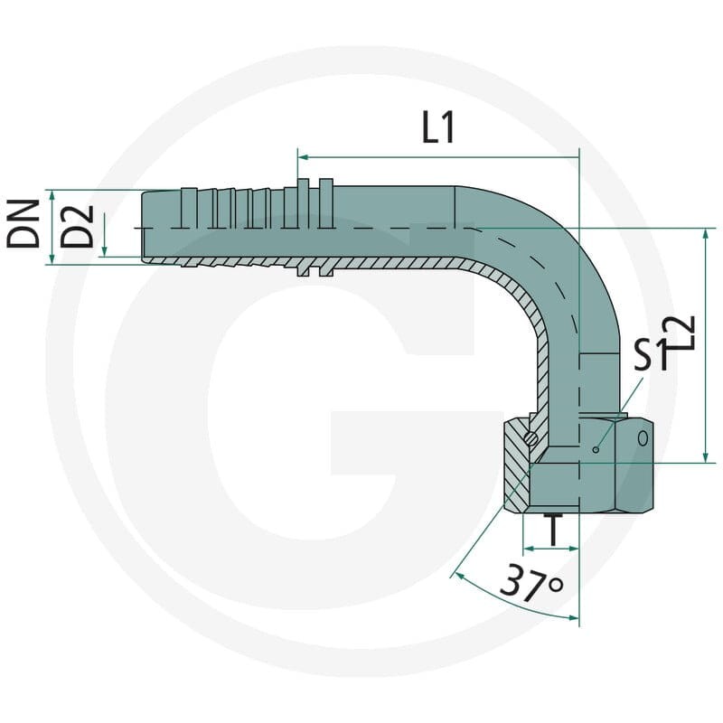PN 12 DKJ 3/4 90° VA 60903334 - Sklep PoltechParts