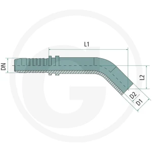 PN 12 RSL/S 15 L 45° VA 60903160