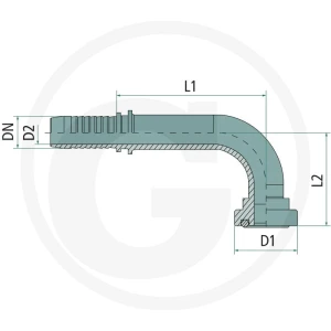 PN 12 SFL3 3/4 90° VA 60903485