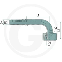PN 20 DKOS 25 S -IL 90° VA 60903525 - Sklep PoltechParts