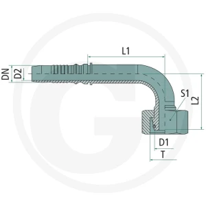 PN 20 DKOS 25 S -IL 90° VA 60903525