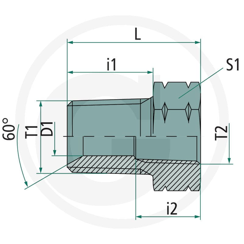 PH GA-AGN 3/8 - NPT-f 1/4 VA 60904084 - Sklep PoltechParts