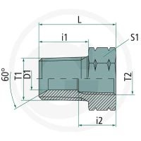 PH GA-AGN 3/8 - NPT-f 1/4 VA 60904084 - Sklep PoltechParts