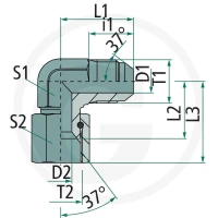 PH WA-AGJ 7/16 - DKJ 7/16 90° VA 60904524 - Sklep PoltechParts