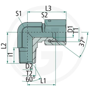 PH WA-DKJ 3/4 - AGN 3/8 90° VA 60904535