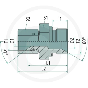 PH GA-DKJ 1,1/16 - AGR 3/4 WD VA 60904613