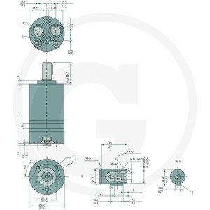 WHITE Silnik hydrauliczny OMM 8 EA 257151G0048