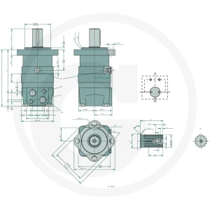 WHITE Silnik hydrauliczny OMS 100 257151F0508