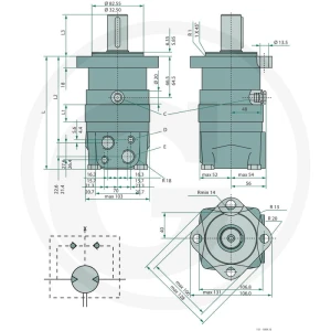 WHITE Silnik hydrauliczny OMS 80 257151F0514