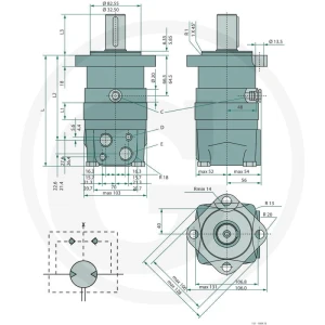 WHITE Silnik hydrauliczny OMS 200 257151F0518