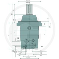 WHITE Silnik hydrauliczny OMSW 100 257151F0522 - Sklep PoltechParts