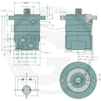 WHITE Silnik hydrauliczny OMSS 80 257151F0535 - Sklep PoltechParts