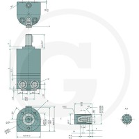 WHITE Silnik hydrauliczny OMM 32 SA 257151G0029 - Sklep PoltechParts
