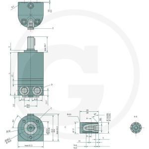 WHITE Silnik hydrauliczny OMM 32 SA 257151G0029