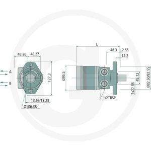 Parker Silnik orbitalny TE0080CW260AAAB 25704402