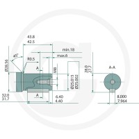 WHITE Silnik hydrauliczny OMR-X 315cc D = 25mm / A2 25711186652 - Sklep PoltechParts