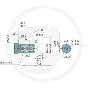 WHITE Silnik hydrauliczny OMP-X 200cc D = 1"Z6/ A2 25711185819