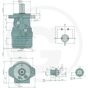 WHITE Silnik hydrauliczny OMR 125 2571510208
