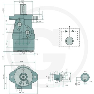 WHITE Silnik hydrauliczny OMR 160 2571510244