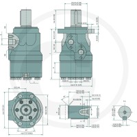 WHITE Silnik hydrauliczny OMH 400 257151H1015 - Sklep PoltechParts