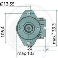 WHITE Silnik hydrauliczny OMP-X 100cc D = 25mm / A2 25711185714 - Sklep PoltechParts