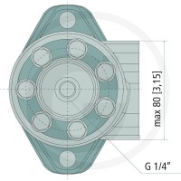 WHITE Silnik hydrauliczny OMP-X 250cc D = 1"/ A2 25711185798 - Sklep PoltechParts
