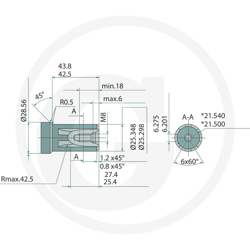 WHITE Silnik hydrauliczny OMP-X 400cc D = 1"Z6/ A2 25711186737 - Sklep PoltechParts