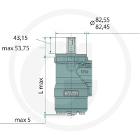 WHITE Silnik hydrauliczny OMP-X 400cc D = 1"Z6/ A2 25711186737 - Sklep PoltechParts