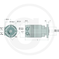 Parker Silnik orbitalny TF0080VX460AAAB 25704411 - Sklep PoltechParts