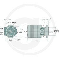 Parker Silnik orbitalny TG0240EW460AAAB 25704420 - Sklep PoltechParts