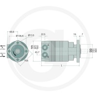 Parker Silnik orbitalny TF0100VX460AAAB 25704412 - Sklep PoltechParts