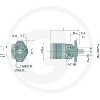 Parker Silnik orbitalny TE0065CW260AAAB 25704401 - Sklep PoltechParts