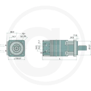 Parker Silnik orbitalny TK0400K4640AAAB 25704425