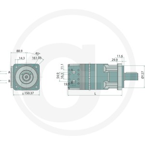 Parker Silnik orbitalny TK0500K4640AAAB 25704426