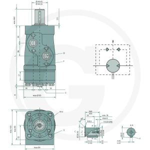WHITE Silnik hydrauliczny OMP 400 2571517069