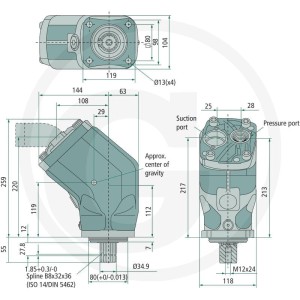 Parker Pompa tłokowa F1-101-L 25704211