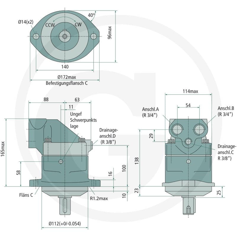 Parker Silnik tłokowy F11-019-MB-CV-K-000-0000-00 25704311
