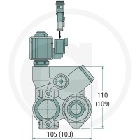 Parker Zawór obejściowy BPV-F1-81-101 / T1-121 24 VDC 25704352 - Sklep PoltechParts