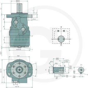 WHITE Silnik hydrauliczny OMR 200 2571516005