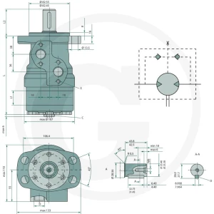WHITE Silnik hydrauliczny OMR 80 2571516011