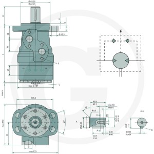 WHITE Silnik hydrauliczny OMR 250 2571516016