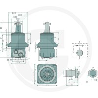 WHITE Silnik hydrauliczny OMTW 250 257151B2082 - Sklep PoltechParts