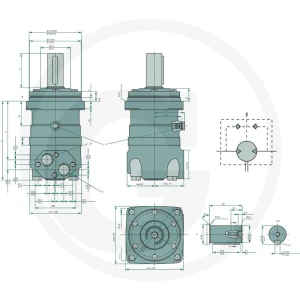 WHITE Silnik hydrauliczny OMT 160 257151B3000