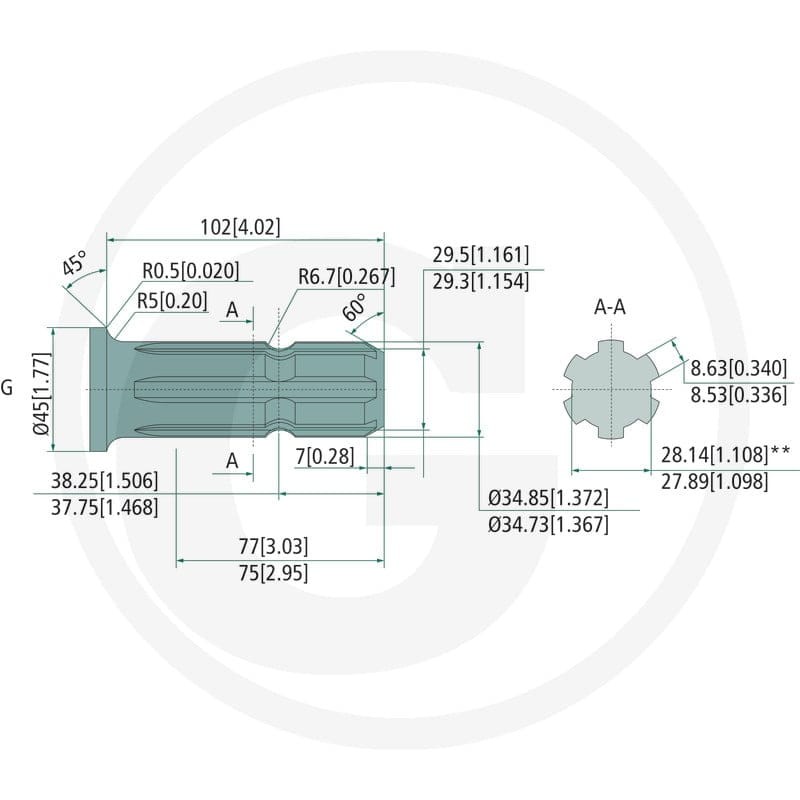WHITE Silnik hydrauliczny OMT 160 m. wałek PTO 257151B3018 - Sklep PoltechParts