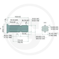 WHITE Silnik hydrauliczny OMT 160 m. wałek PTO 257151B3018 - Sklep PoltechParts
