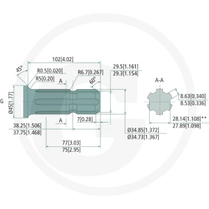 WHITE Silnik hydrauliczny OMT 200 m. wałek PTO 257151B3019