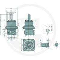 WHITE Silnik hydrauliczny OMTW 315 257151B3027 - Sklep PoltechParts