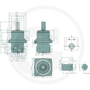 WHITE Silnik hydrauliczny OMTW 400 257151B3028